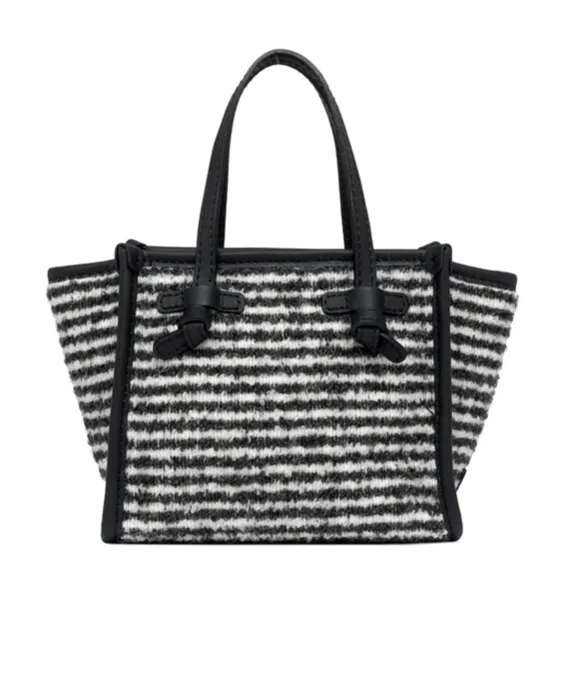 Miss Marcella Striped Tote Bag