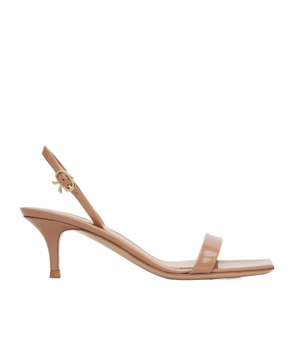 Ribbon 65Mm Leather Sandals