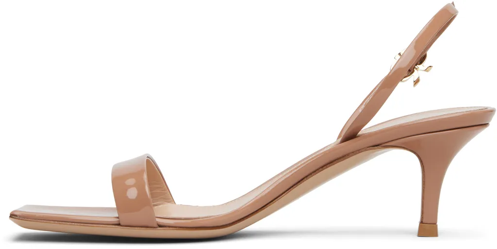 Ribbon 65Mm Leather Sandals