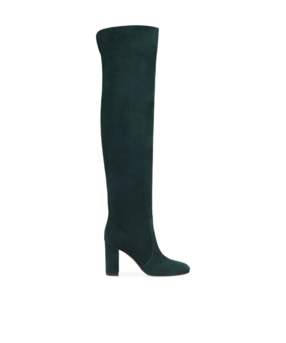 Block Heel Over-The-Knee Boots