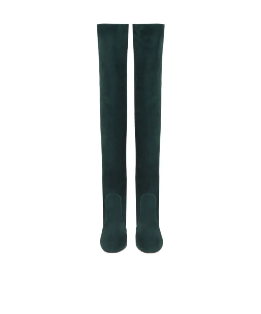 Block Heel Over-The-Knee Boots