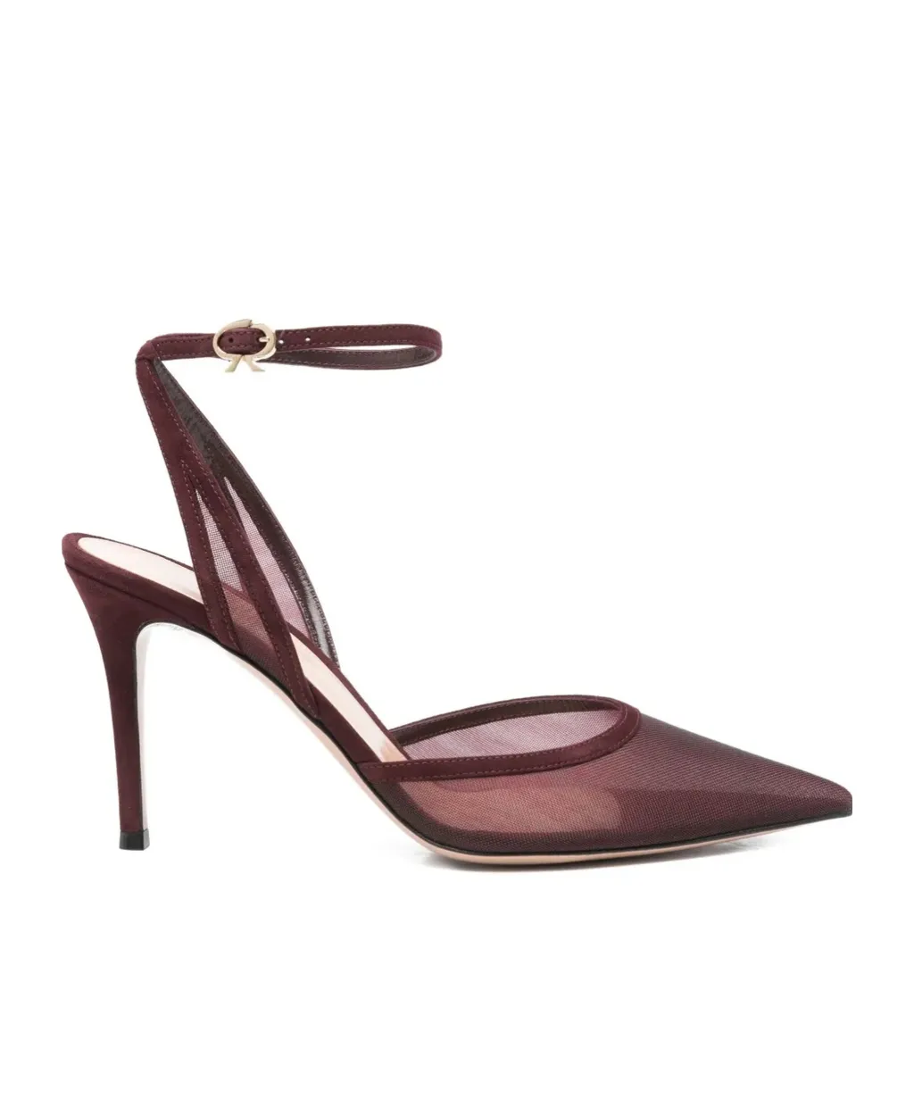 100Mm Suede Heeled Pumps