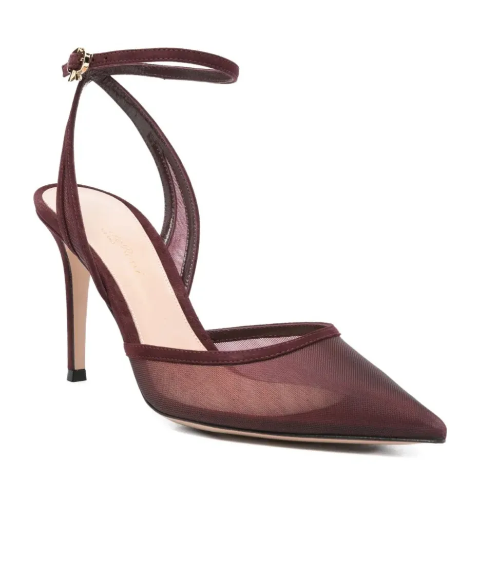 100Mm Suede Heeled Pumps