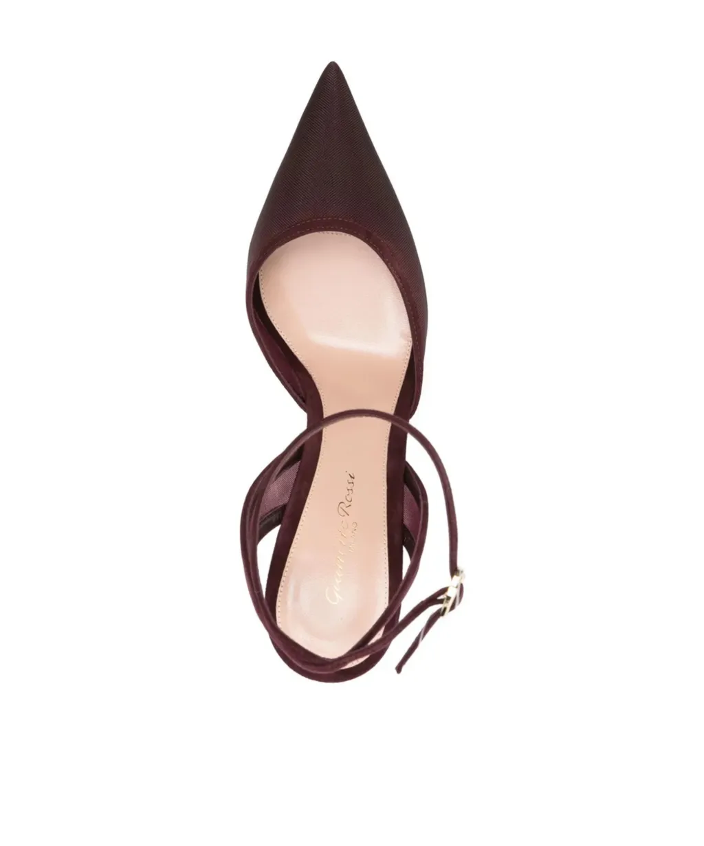 100Mm Suede Heeled Pumps