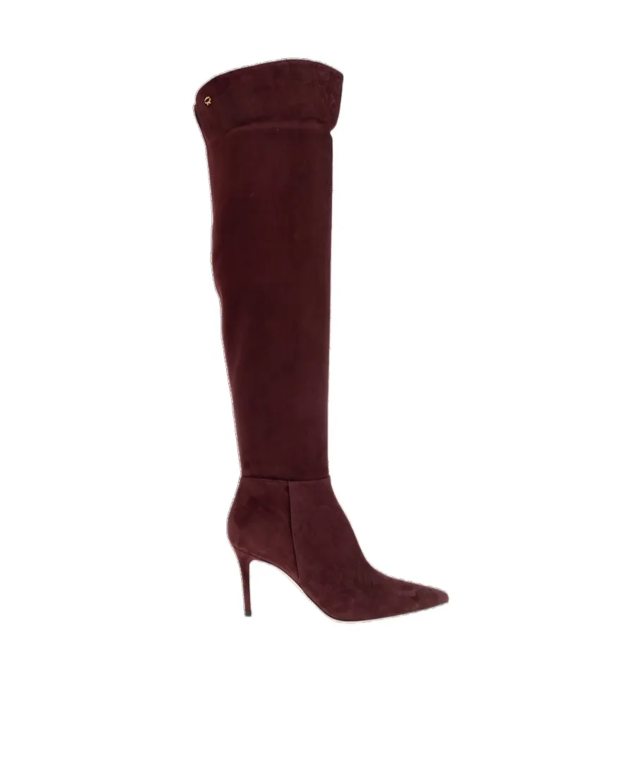 90Mm Jules Suede Pointed-Toe Boots