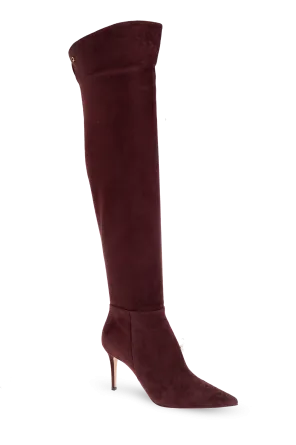 90Mm Jules Suede Pointed-Toe Boots