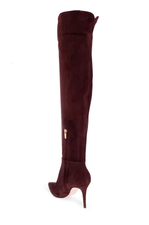 90Mm Jules Suede Pointed-Toe Boots