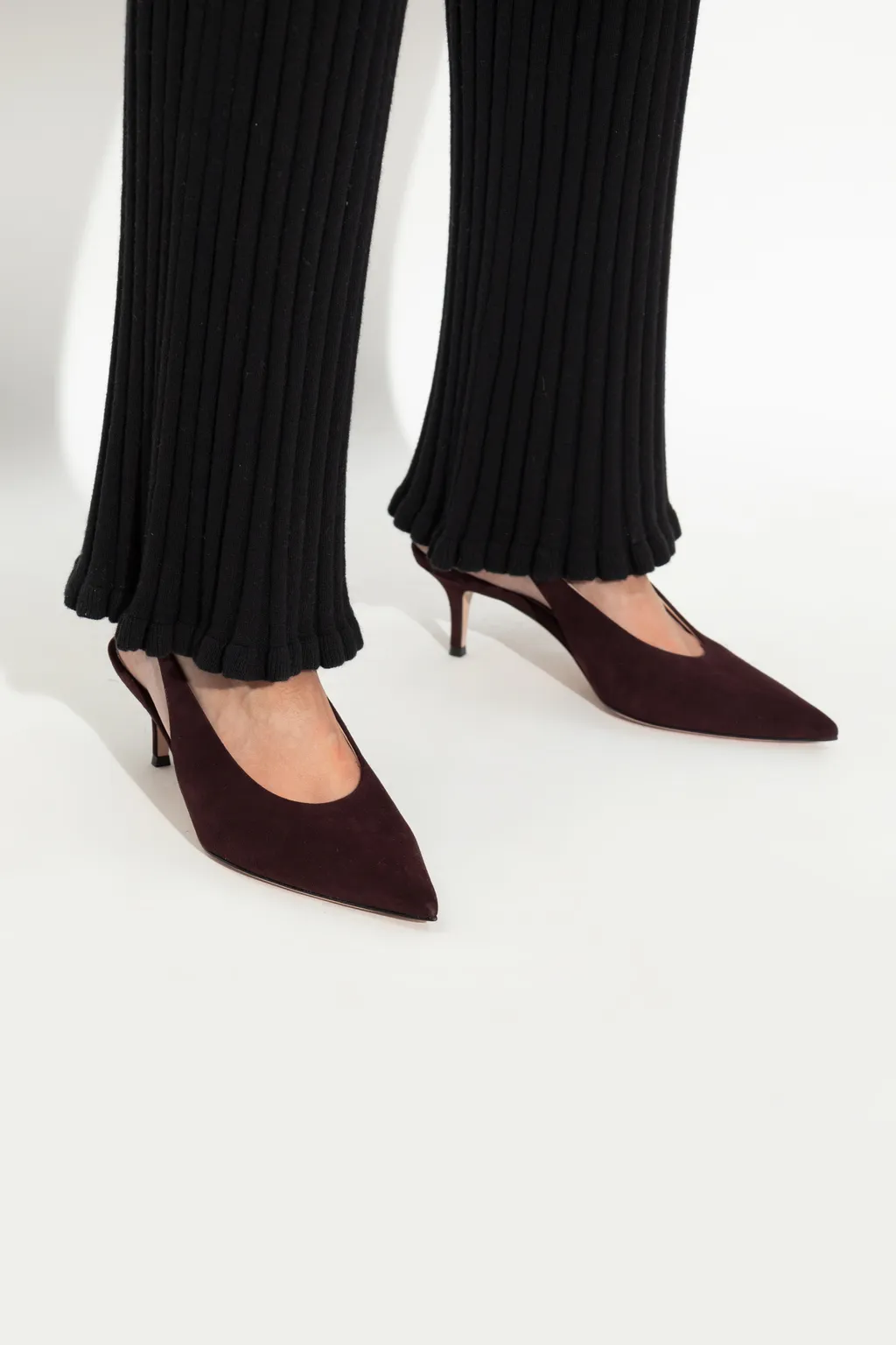 70Mm Slingback Pointed-Toe Pumps