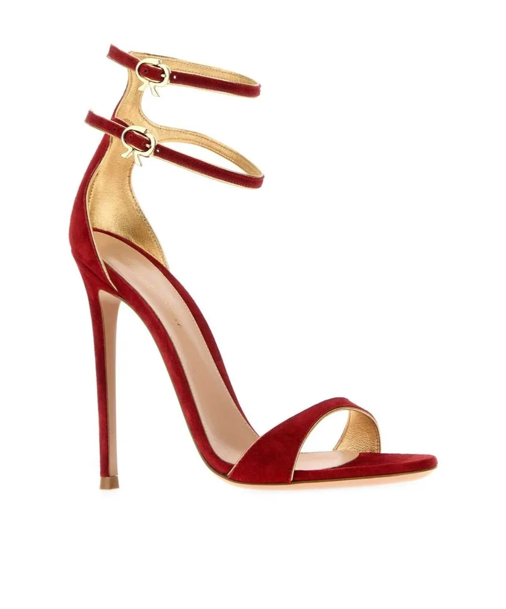 Victorine Stiletto Heel Ankle Strapped Sandals