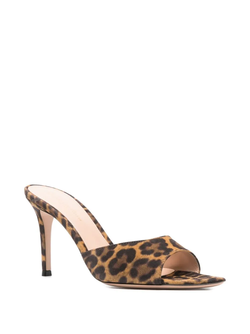 90Mm Leopard-Print Open-Toe Mules