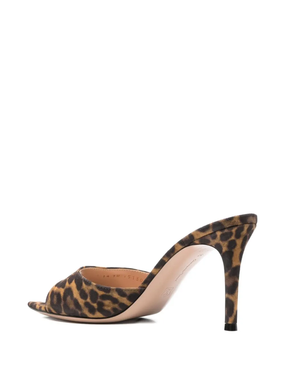 90Mm Leopard-Print Open-Toe Mules