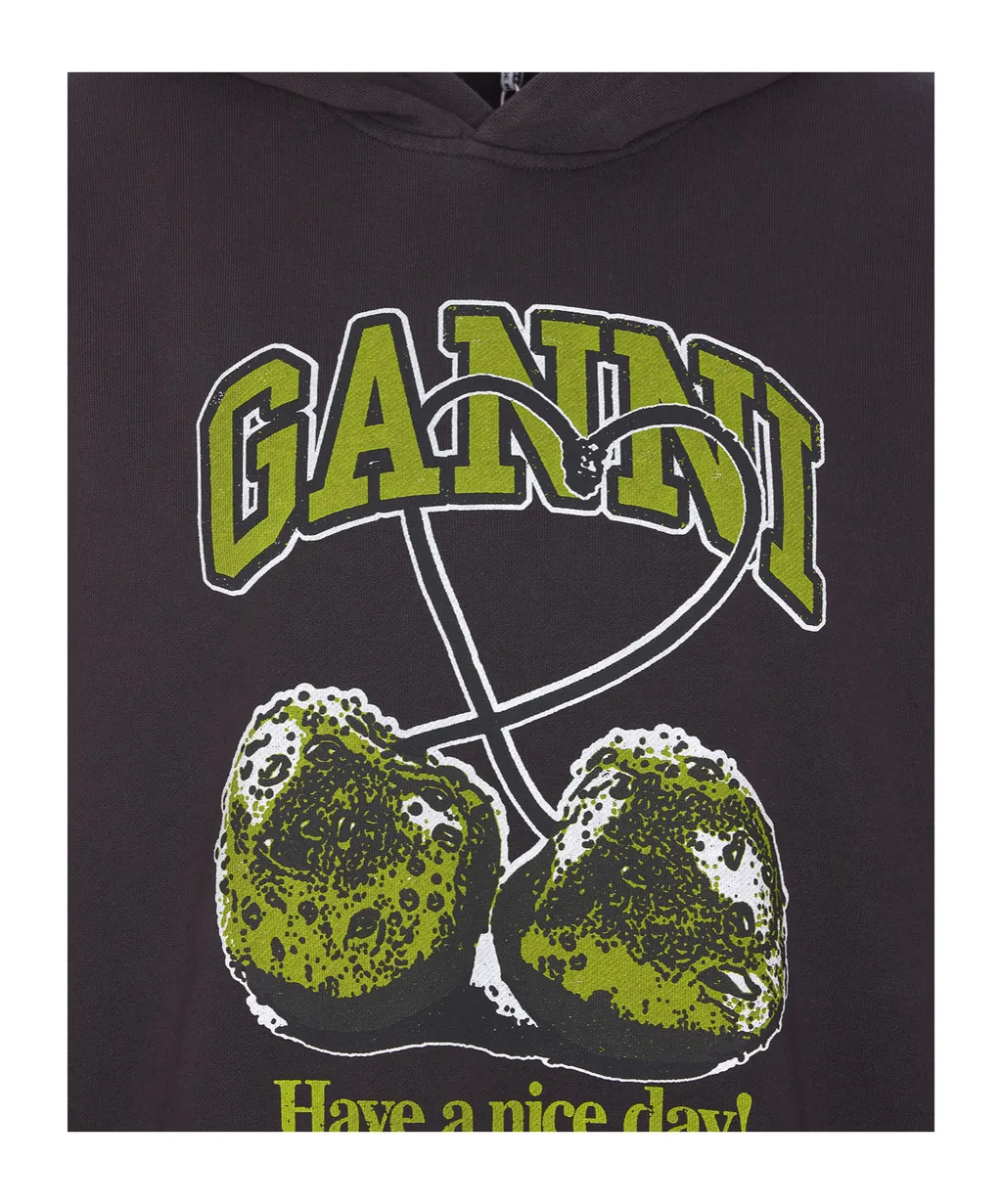 Oversized Logo Printed Hoodie