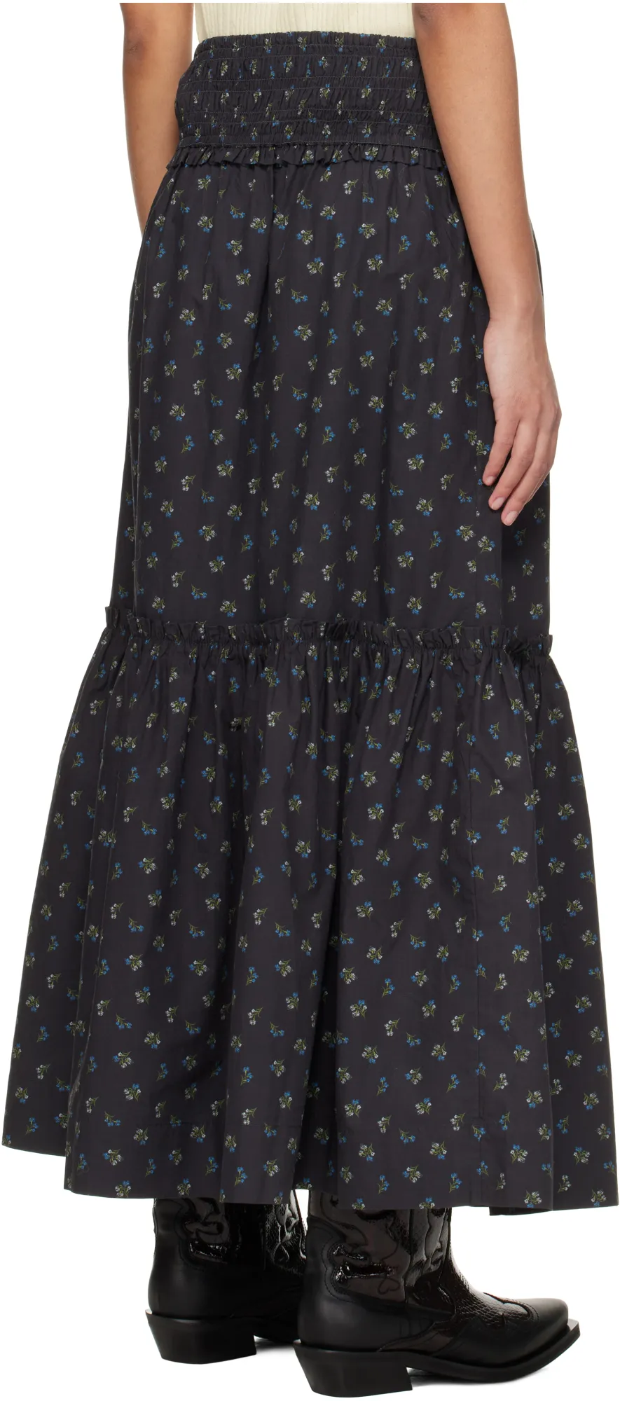 Floral Printed Maxi Skirt