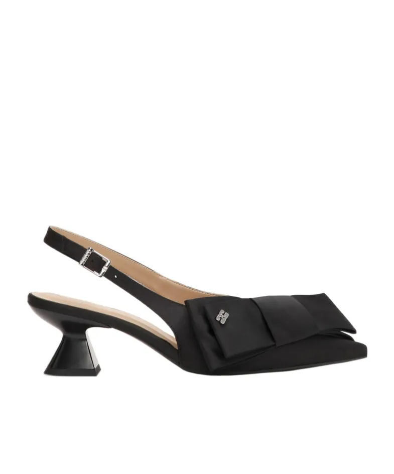 Big Bow Detailed Slingback Pumps
