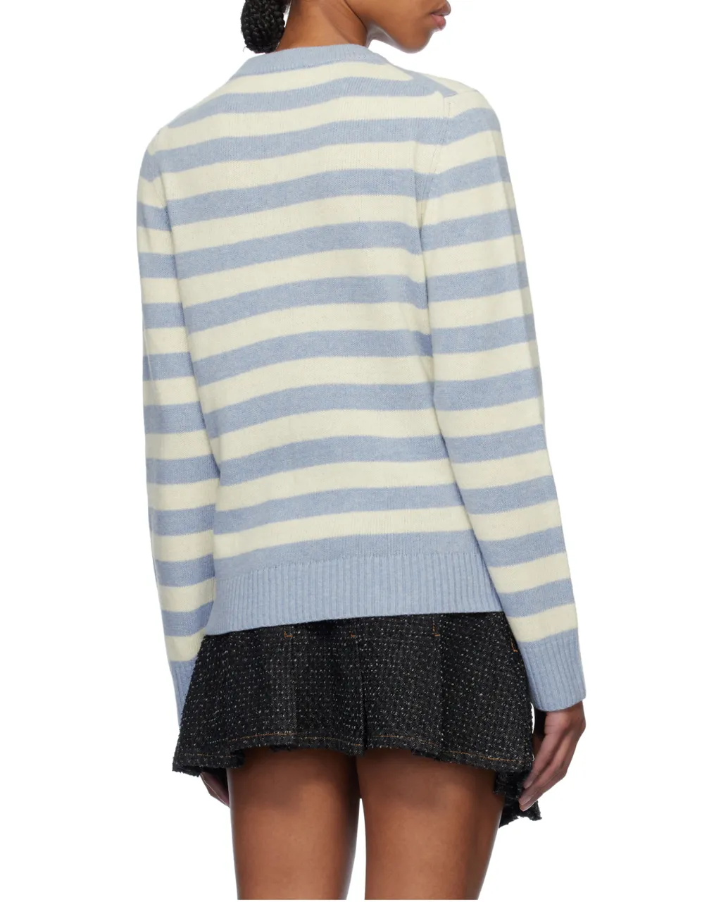 Striped Graphic Cat Jumper