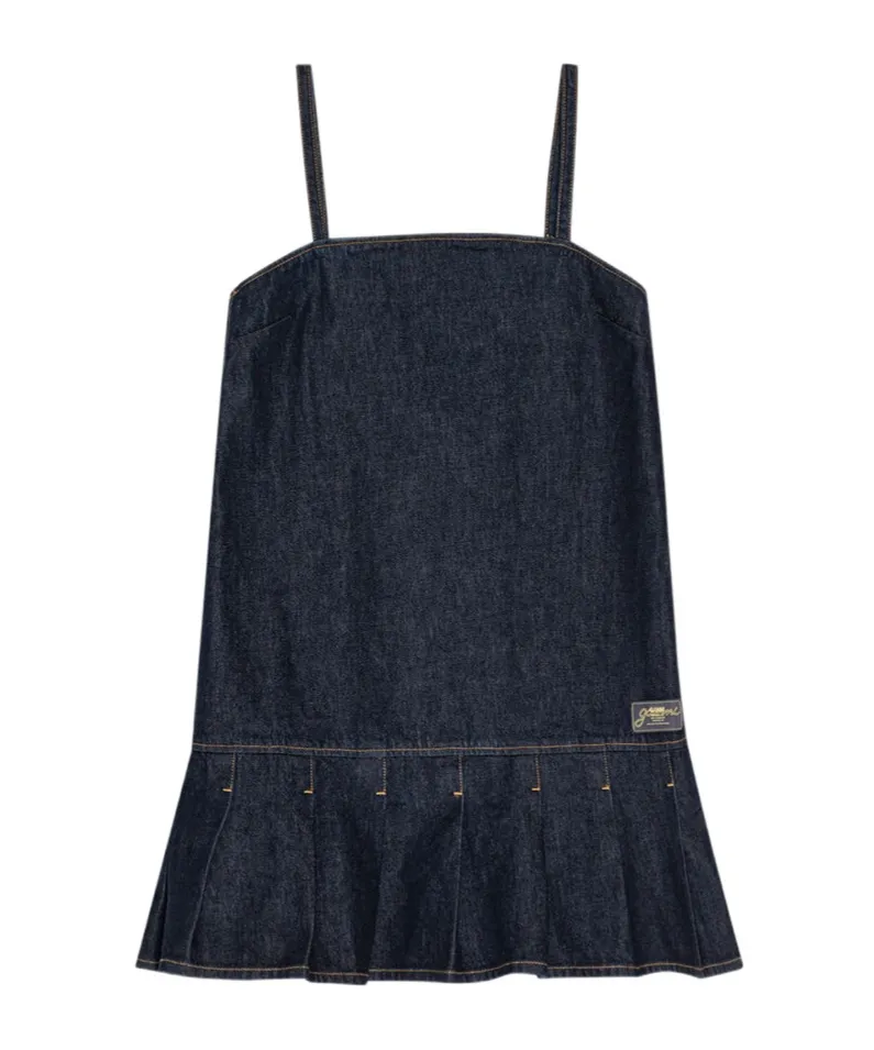 Denim Strap Mini Dress