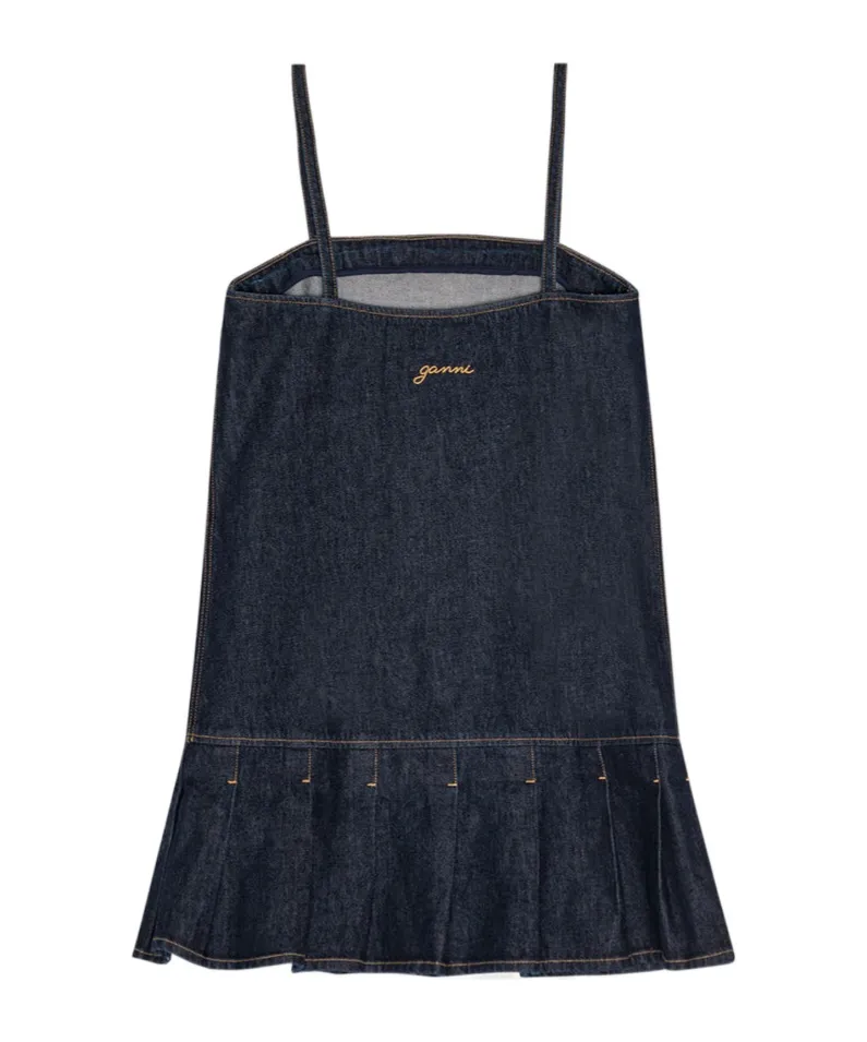 Denim Strap Mini Dress