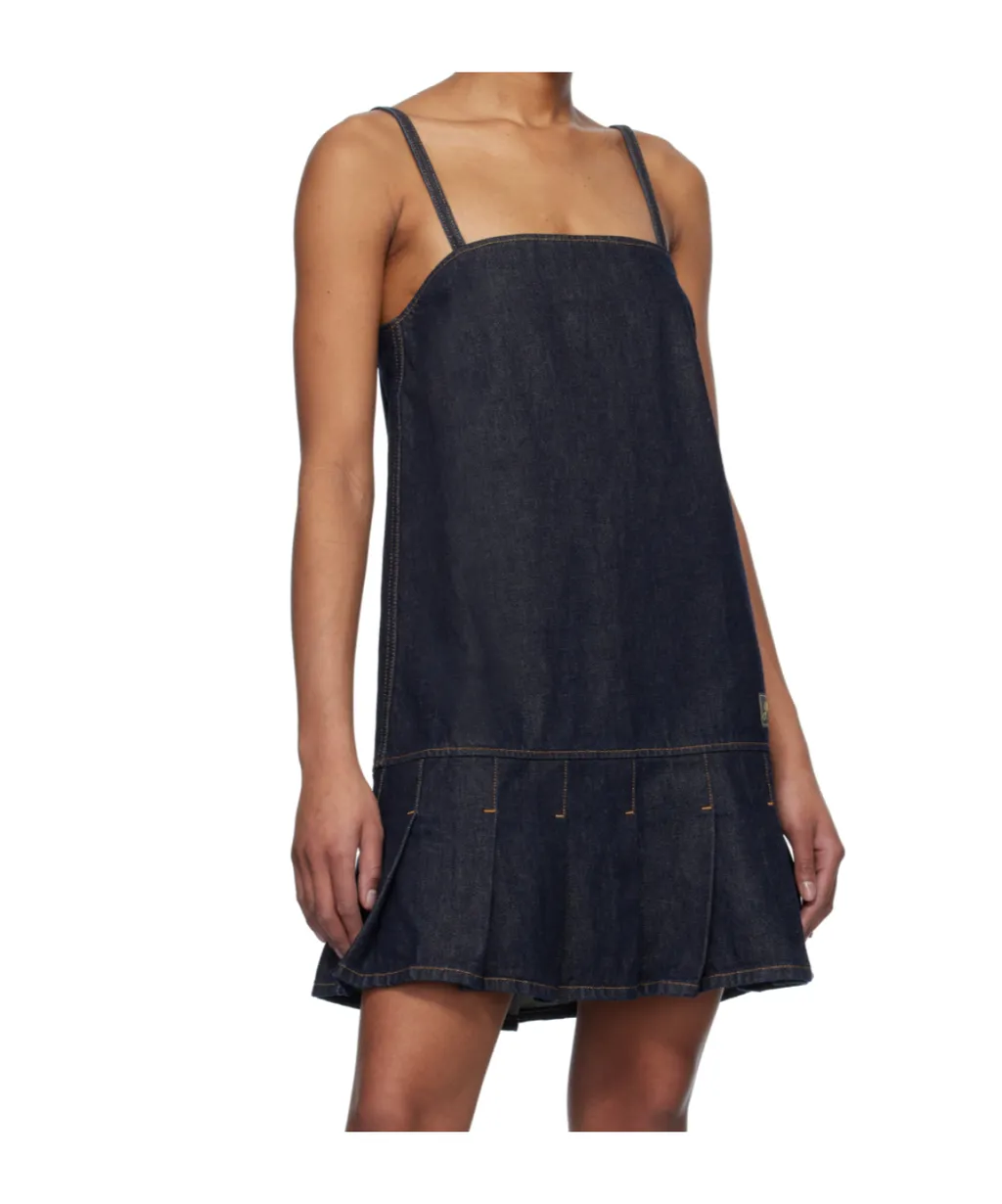 Denim Strap Mini Dress