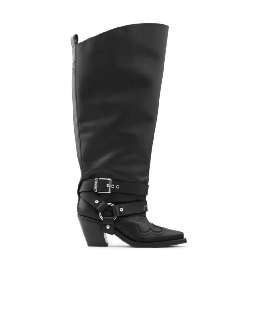 High Shaft Embroidered Western Boots