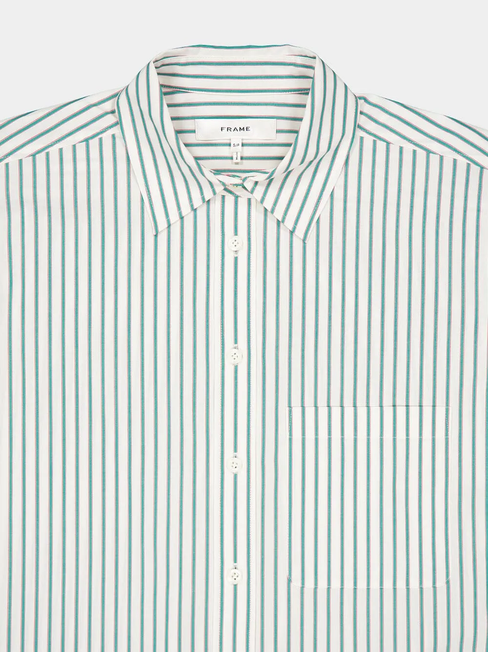 Cutaway Collar Vertical Stripes Shirt
