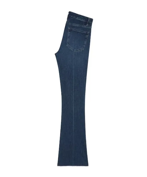Le Crop Mini Boot Cascade Flared Jeans