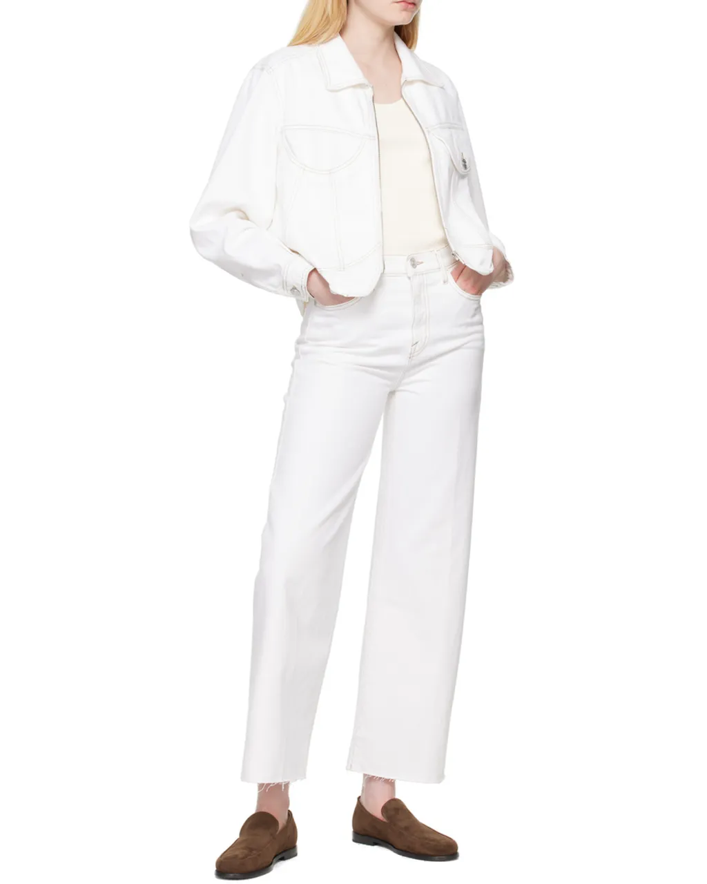 High-Waist Side-Pocket Jeans
