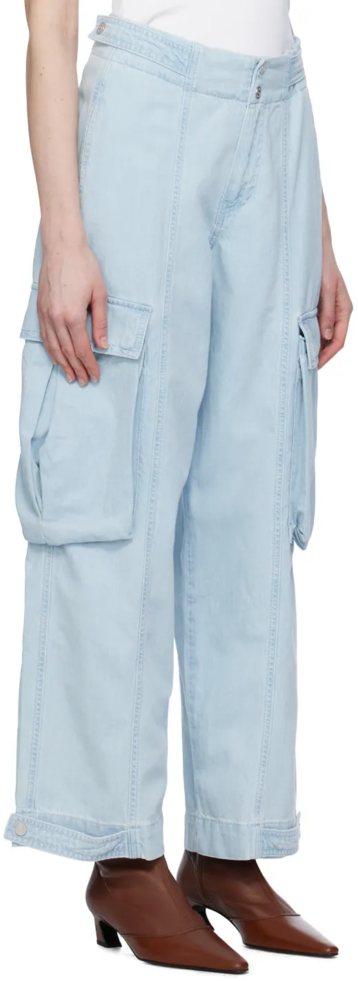 Wide-Leg Cargo Jeans