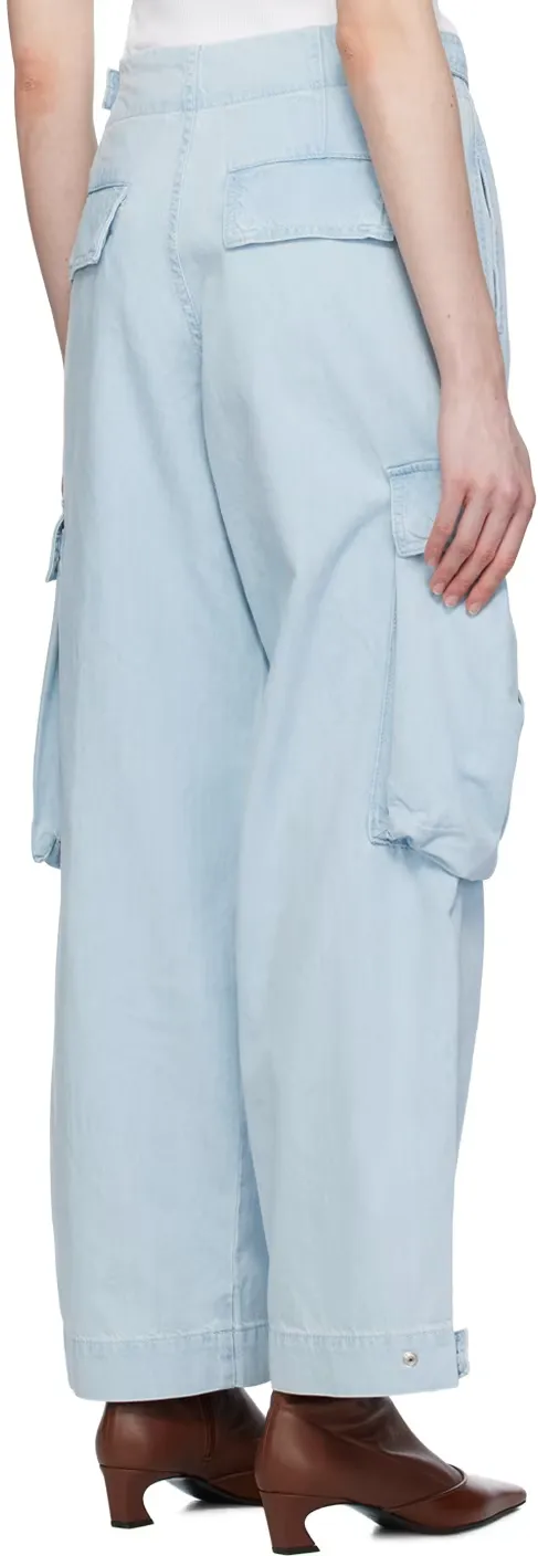 Wide-Leg Cargo Jeans