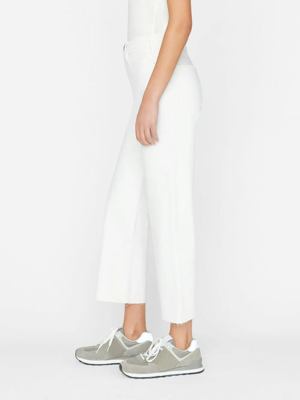 High-Rise Button Jeans