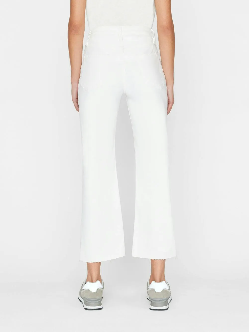 High-Rise Button Jeans