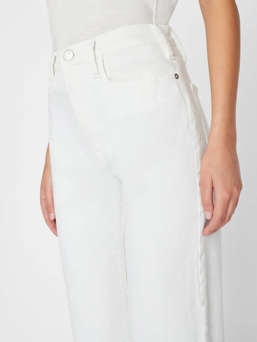 High-Rise Button Jeans