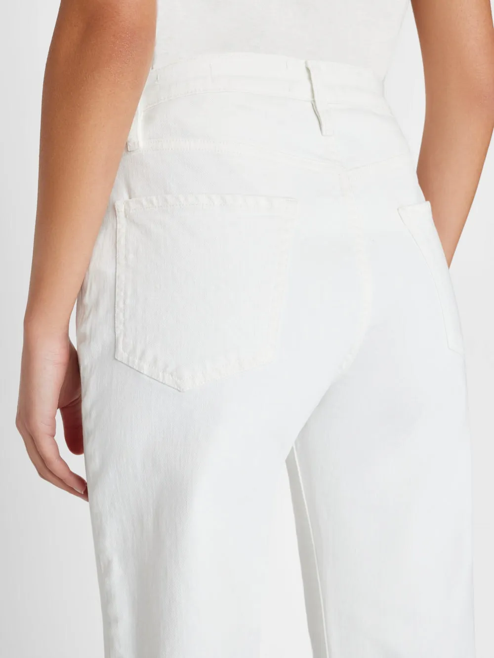 High-Rise Button Jeans