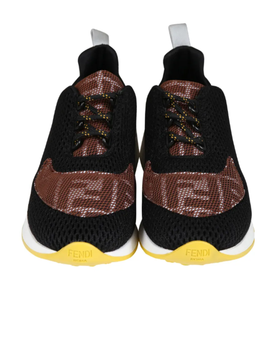 Ff Logo Detailed Mesh Sneakers
