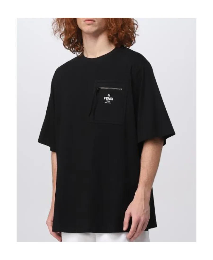 Zip-Pocket Short-Sleeve T-Shirt