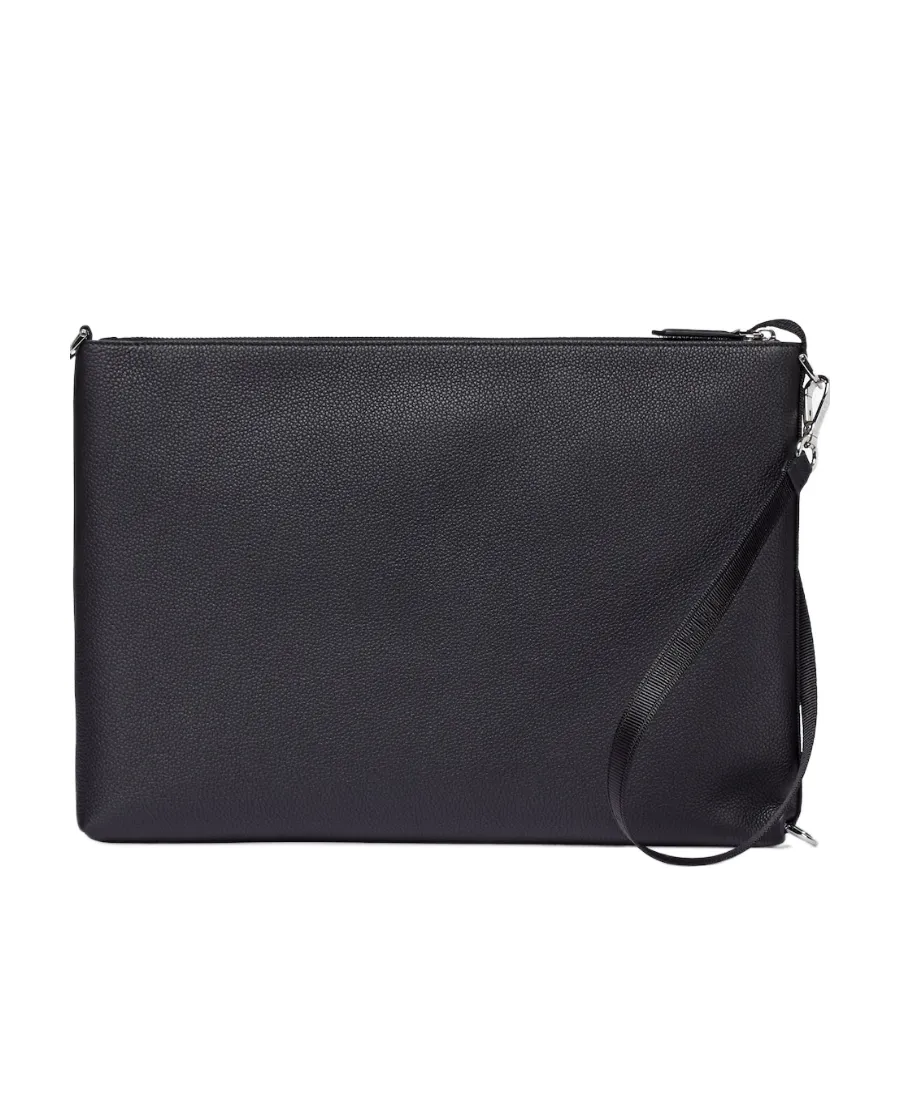 Logo-Embossed Zipped Pouch