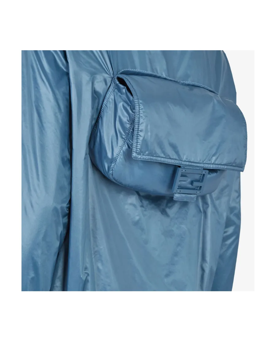 High-Necked Hooded Jacket