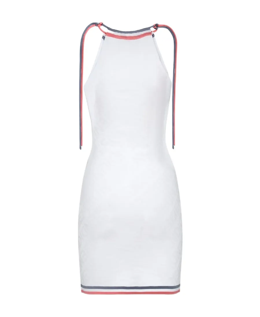 Logo Motif Midi Dress