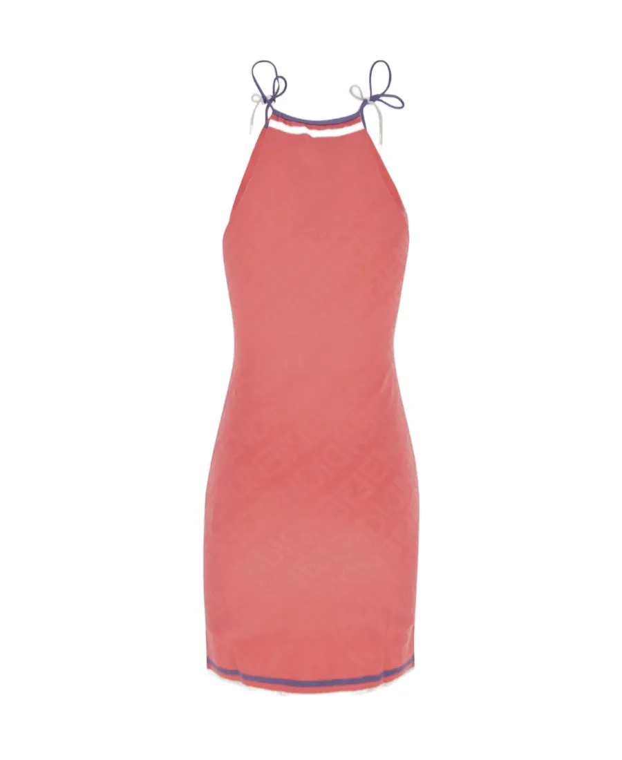 Logo Motif Midi Dress