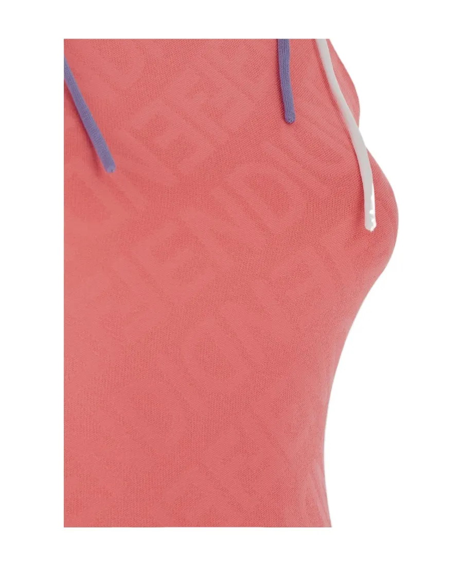 Logo Motif Midi Dress