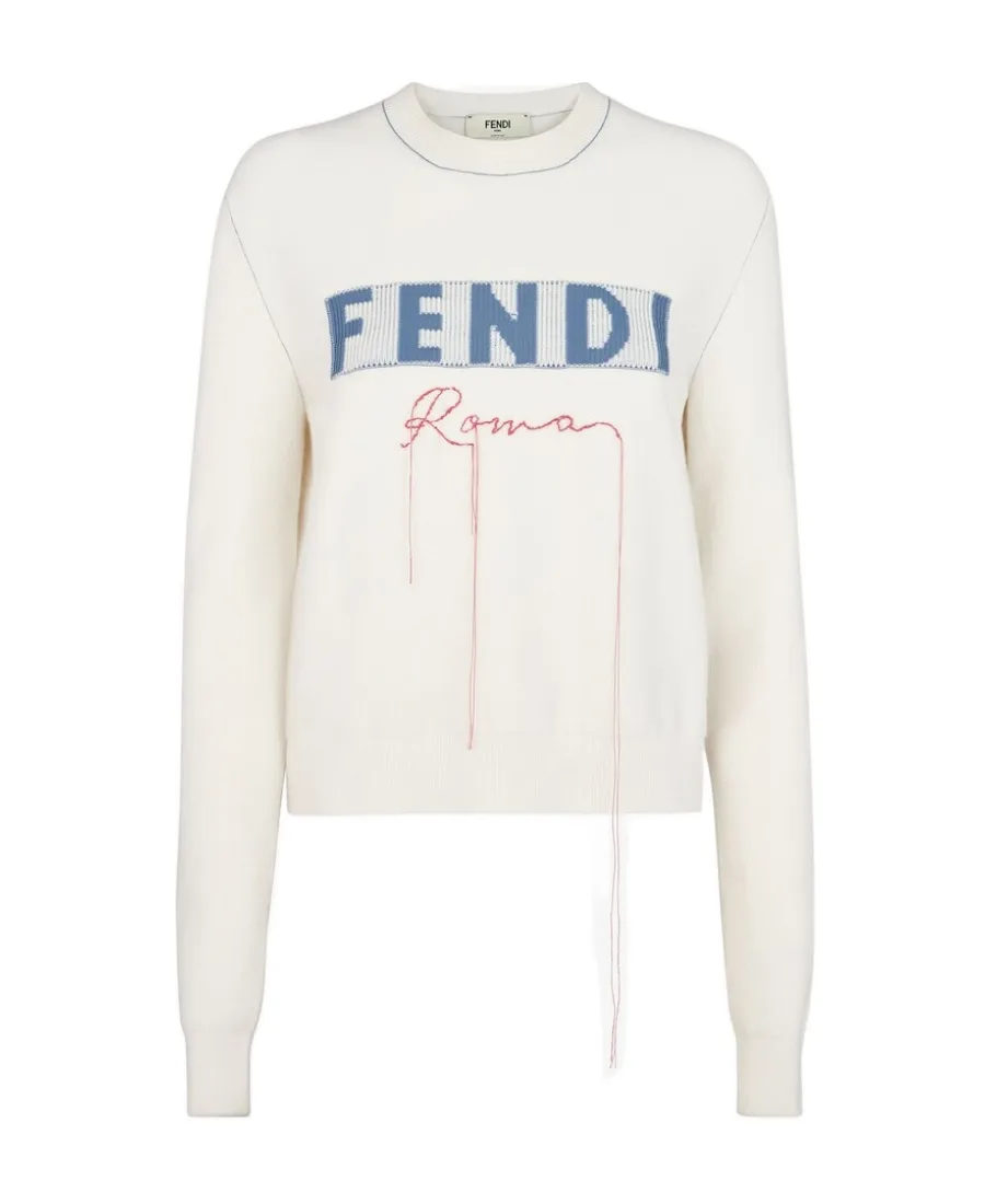 Logo Detailed Crewneck Jumper