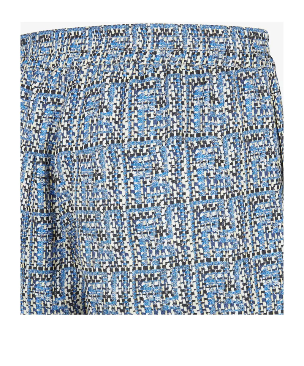 All-Over Ff Braided Printed Bermuda Shorts