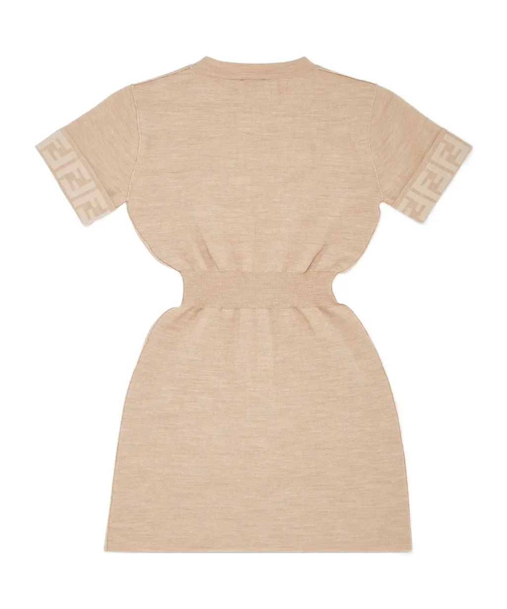Melange Short-Sleeved Dress