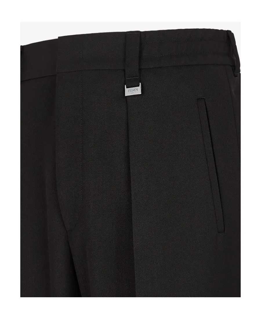 Straight-Leg Tailored Pants