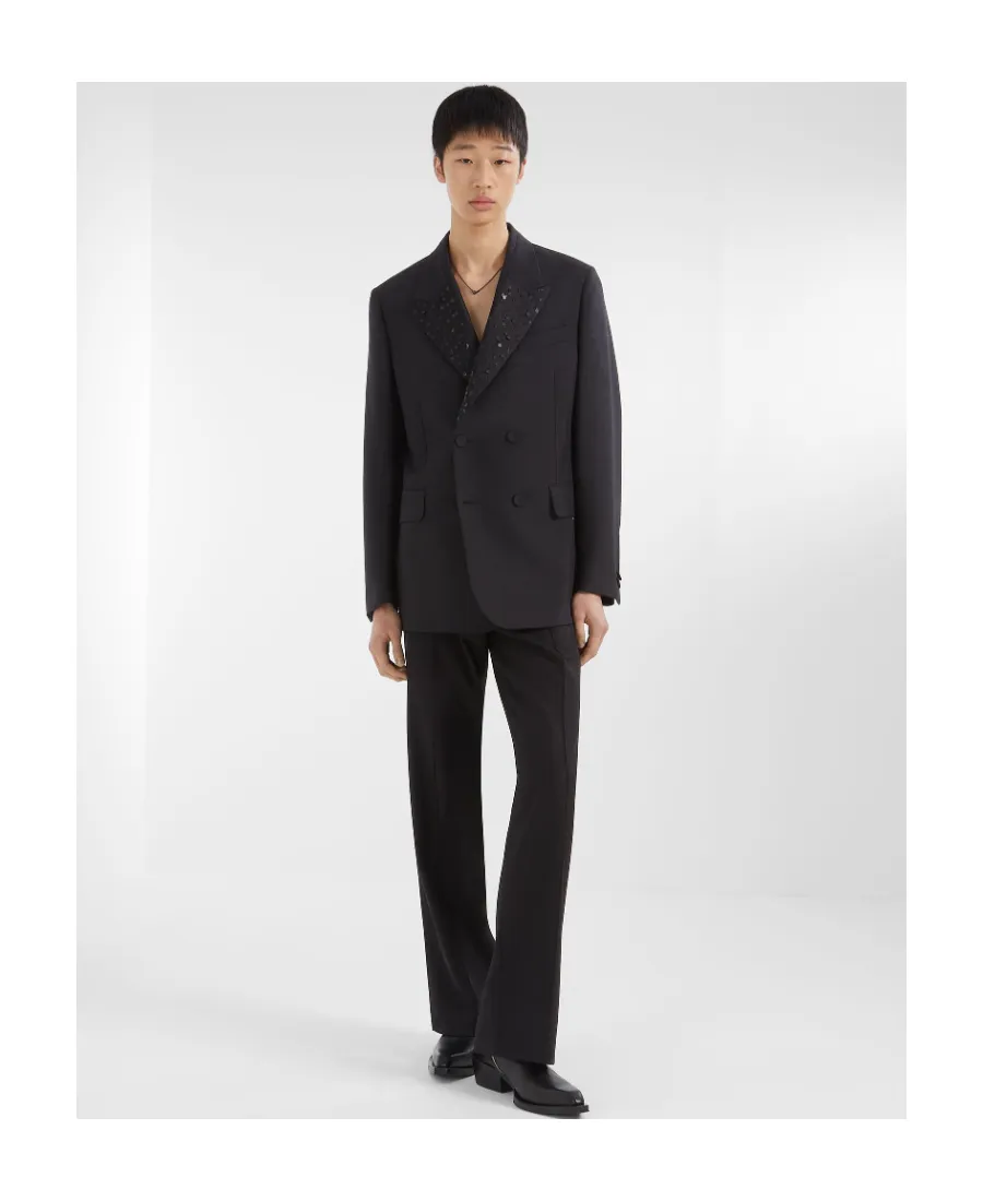 Straight-Leg Tailored Pants