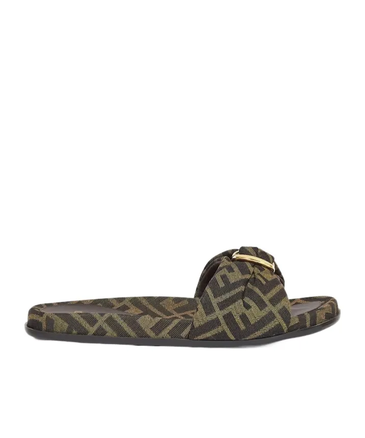 Feel Ff Jacquard Slides