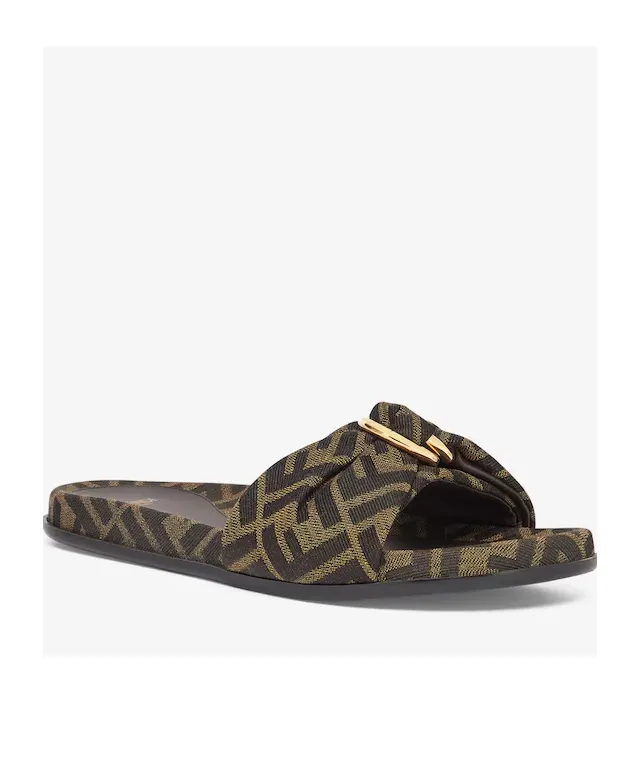 Feel Ff Jacquard Slides