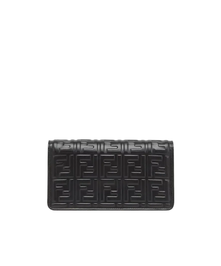 Baguette Logo Embossed Wallet On Chain