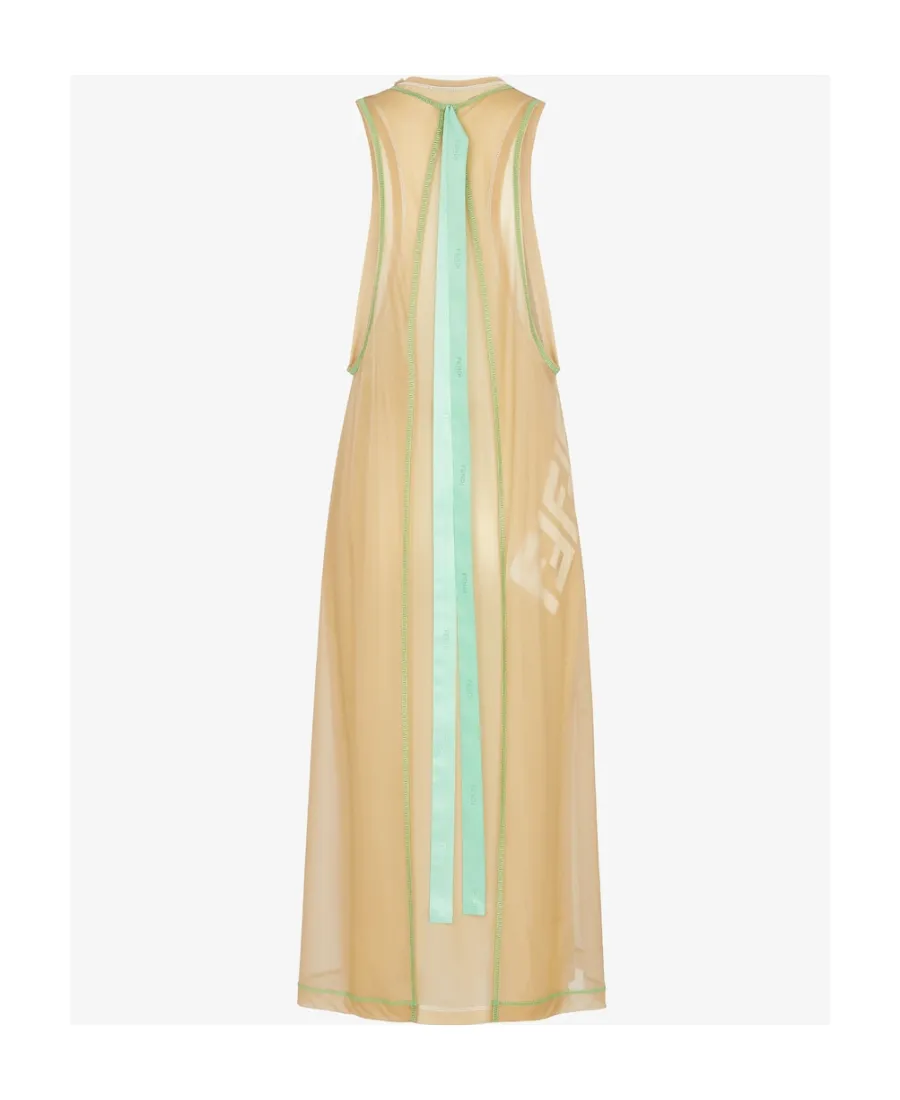 Floral Embroidered Sleeveless Dress