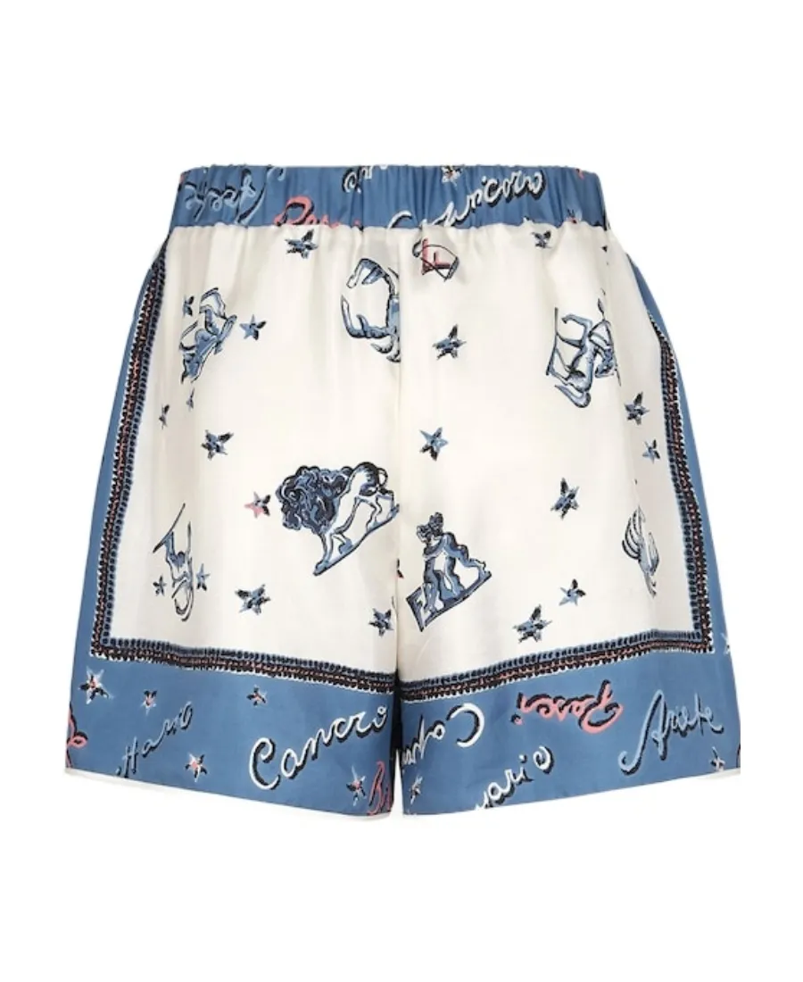 Printed Satin Shorts