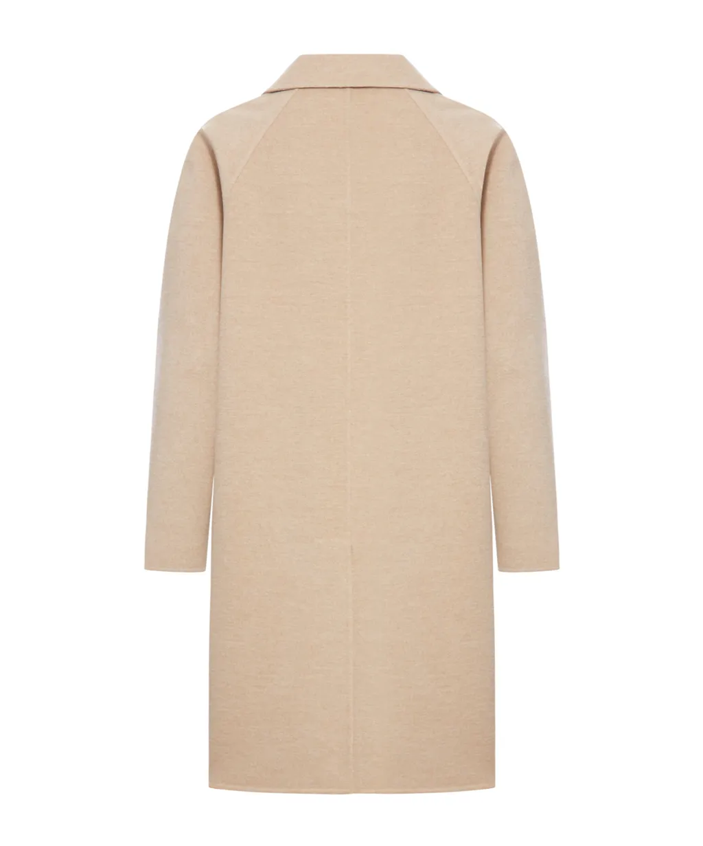Long Sleeved Concealed Button Coat